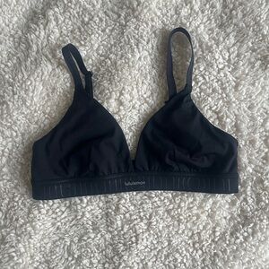 lululemon athletica License to Train Midnight Black Bra Size 10